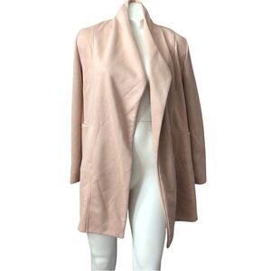 Haute Monde Women's Suede Open Front Blazer size L